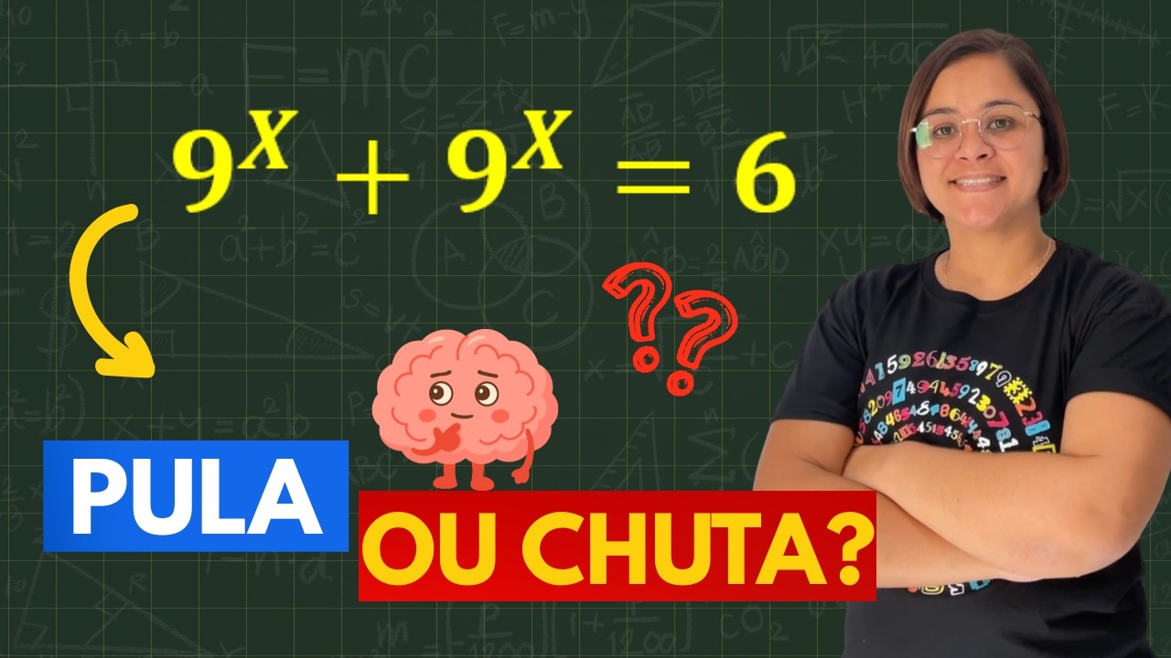 O Erro que Elimina em Provas! 🤯Resolva 9ˣ + 9ˣ = 6 (Você Cai Nessa?)