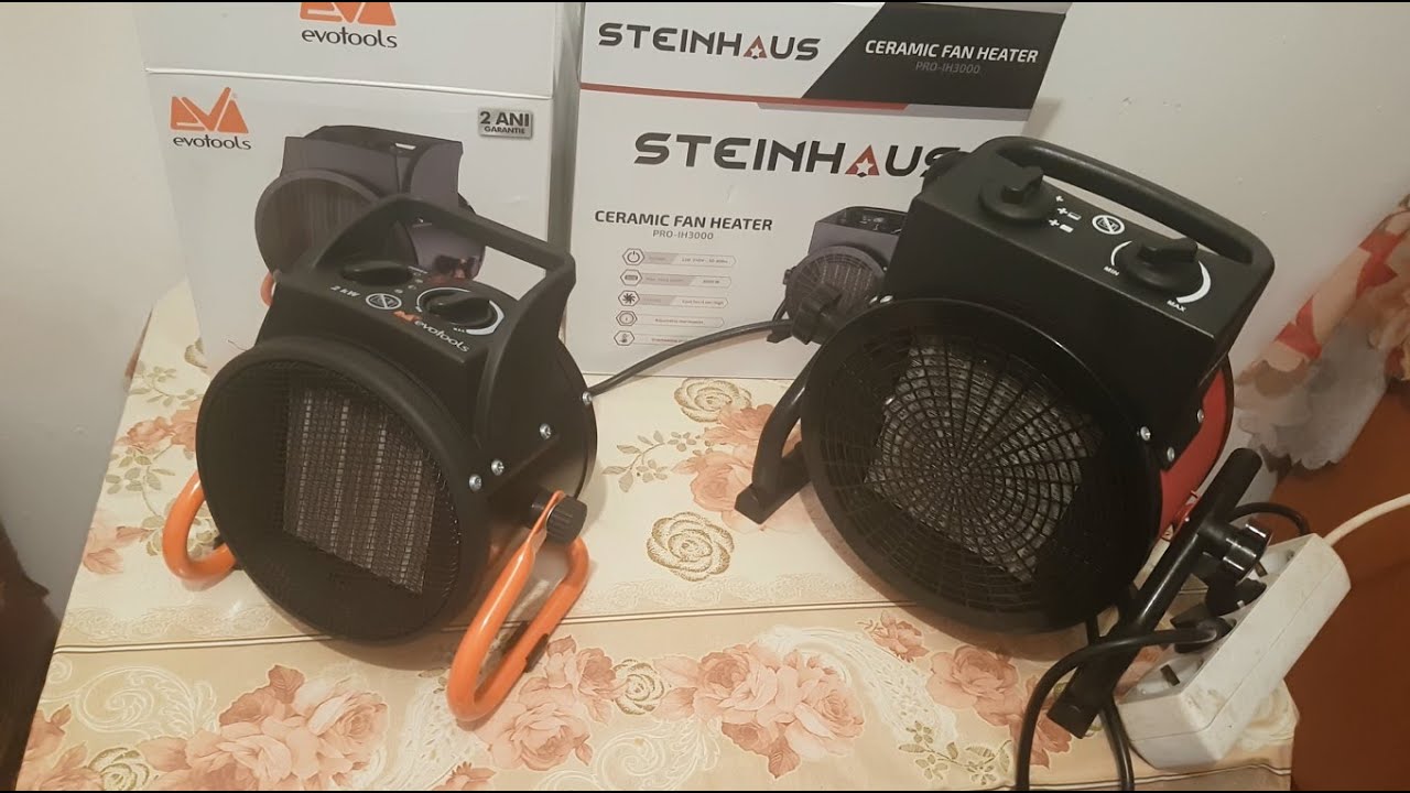Aeroterma electrica  EPTO Evotools 678569, 2000 W, Vs  Aeroterma  Steinhaus PRO-IH, 3000 W