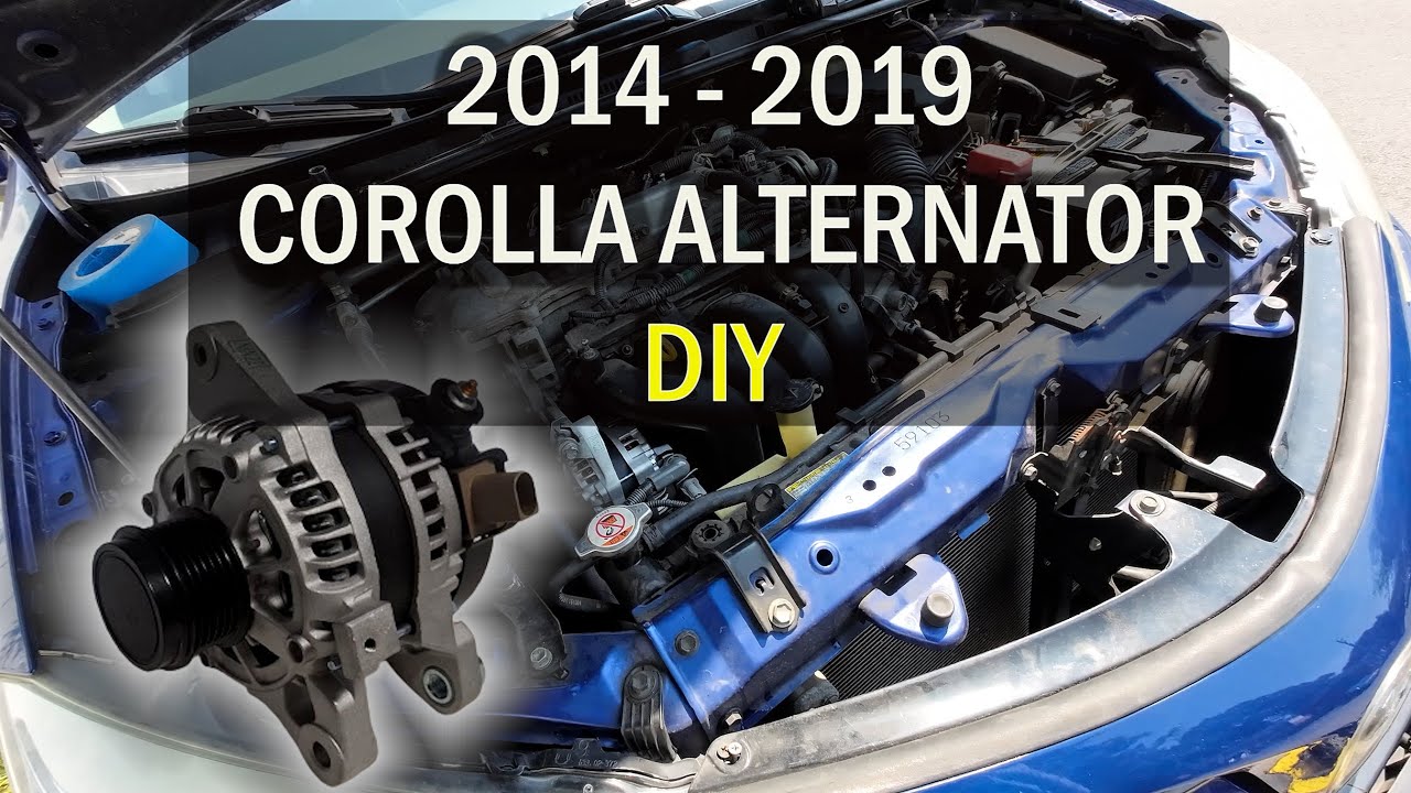 2014 - 2019 COROLLA ALTERNATOR REPLACEMENT DIY