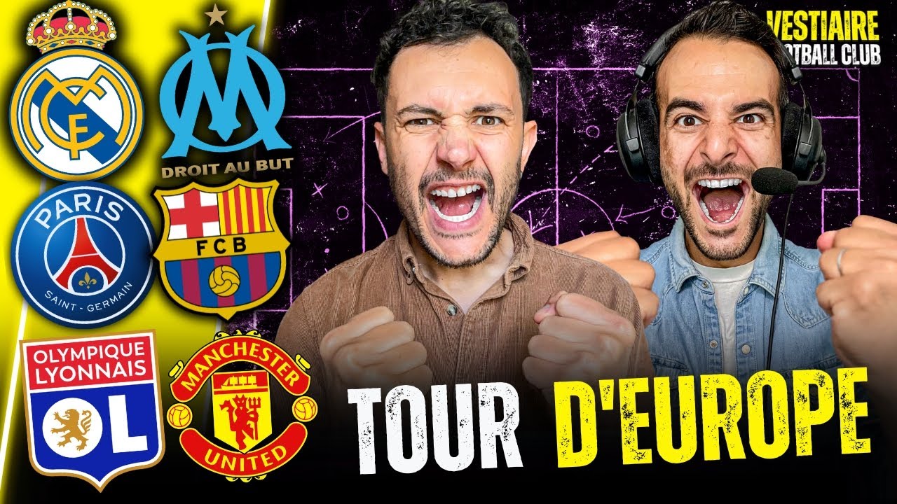 🔥TOUR D'EUROPE : UN WEEK-END DE FOLIE !! (OM, REAL, ENDRICK, BARÇA...)