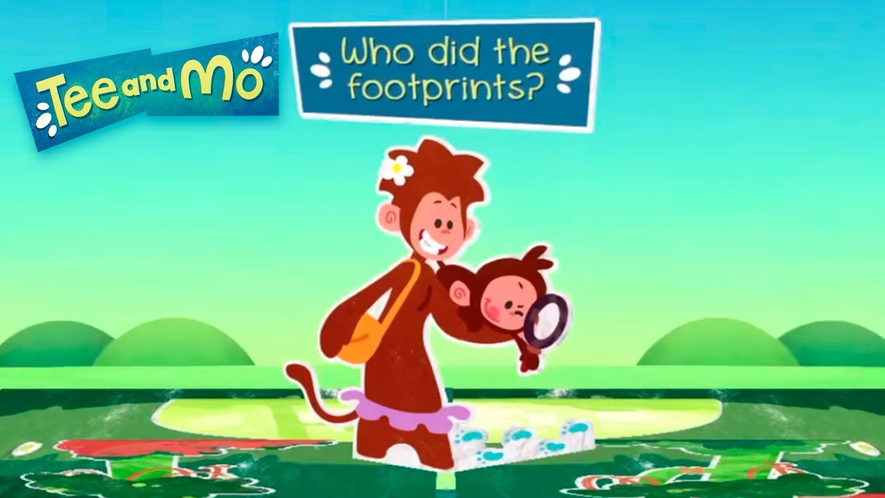 Who Did the Footprints? | Tee & Mo Story Time 🐒