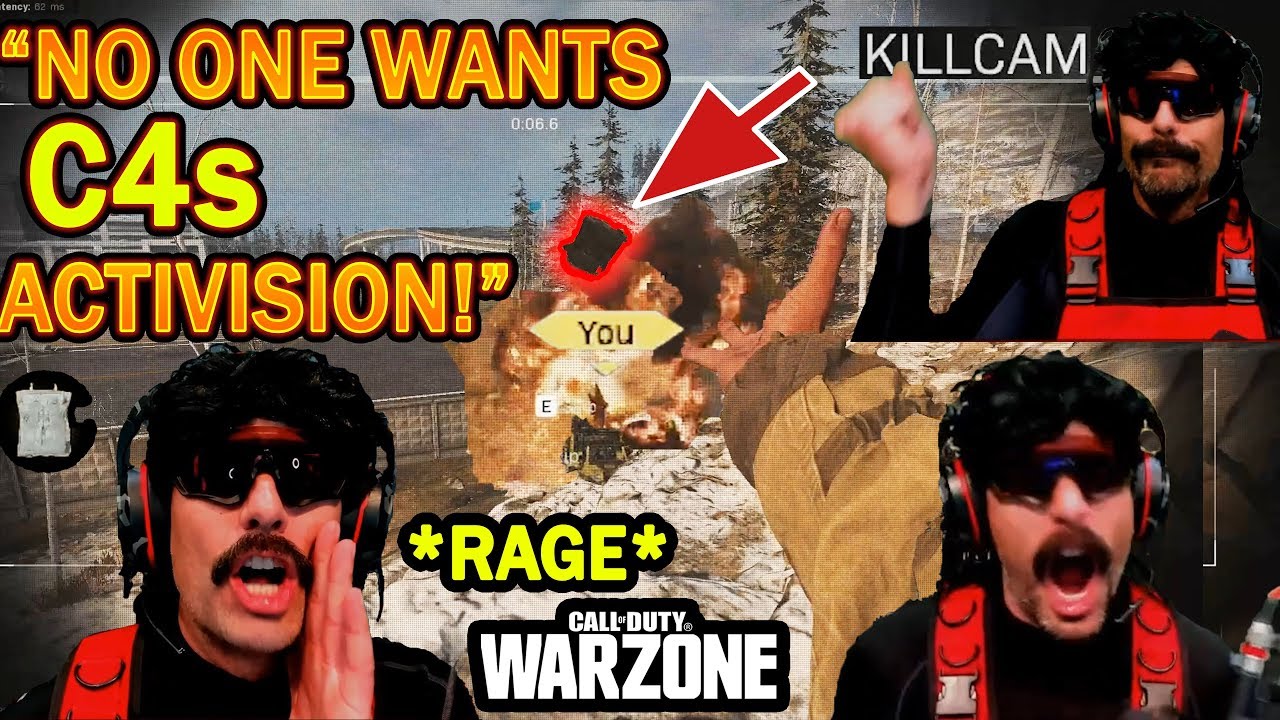 DrDisrespect Shows Activision How C4s & RPGs Are RUINING COD Warzone! (Calls For Removal!)