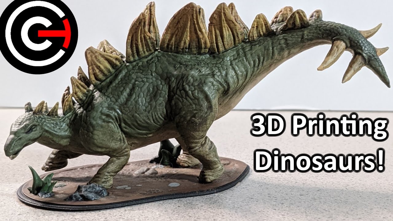 3D Printed Stegosaurus! | ZBrush, Elegoo Saturn, Painted