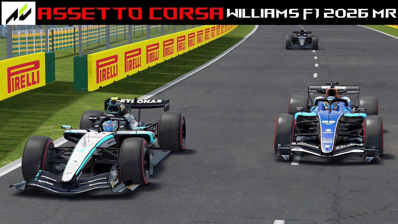 je test la nouvelle williams f1 team sur assetto corsa