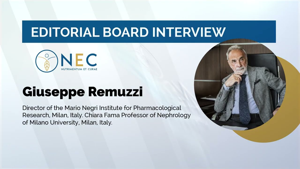 Nutrimentum et Curae Interview - Professor Giuseppe Remuzzi