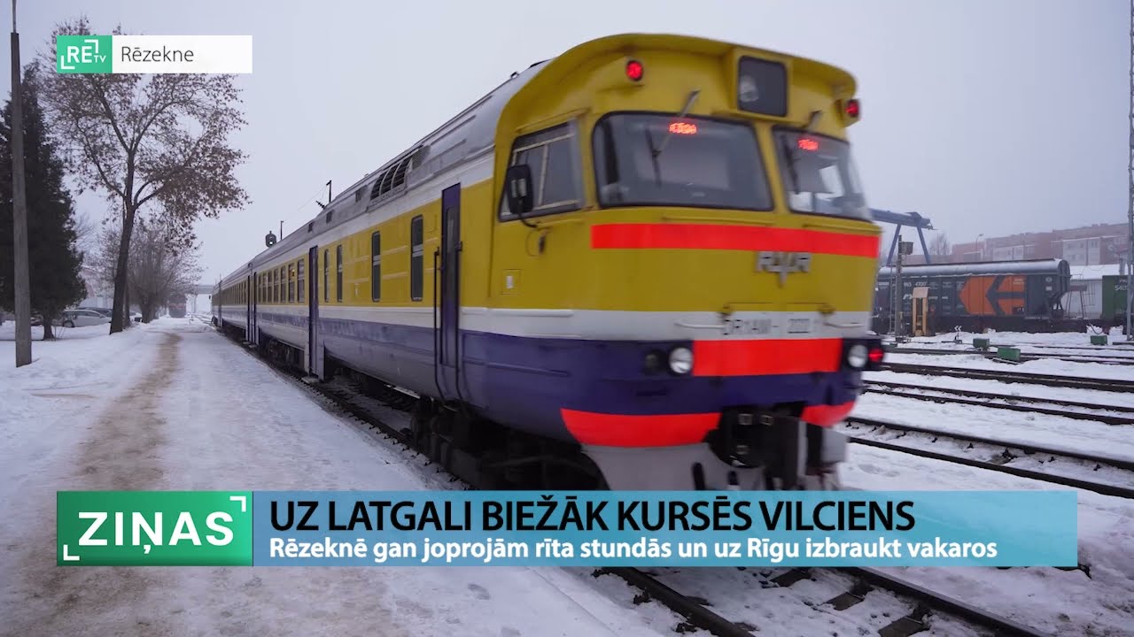 ReTV: Uz Latgali biežāk kursējo&scaron;ais vilciens daudziem sagādā vil&scaron;anos