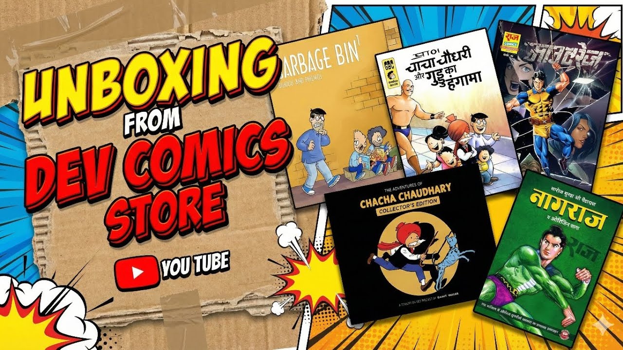 Unboxing a small parcel from DEV Comics Store/Delhi Comic Con (31st Dec 2025)