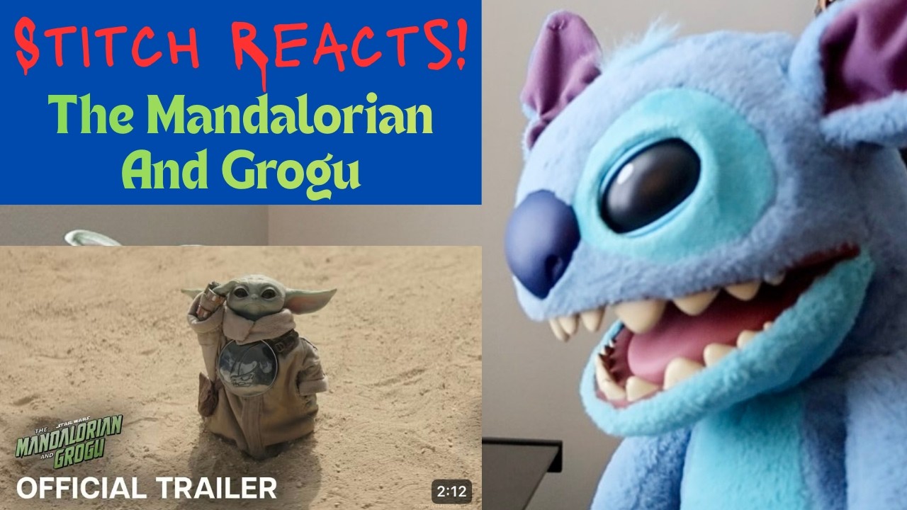 Stitch Reacts to The Mandalorian and Grogu | Official Trailer.