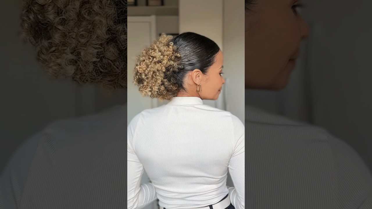 Penteado F&aacute;cil para cabelo Cacheado #oicacheada #penteadossimples