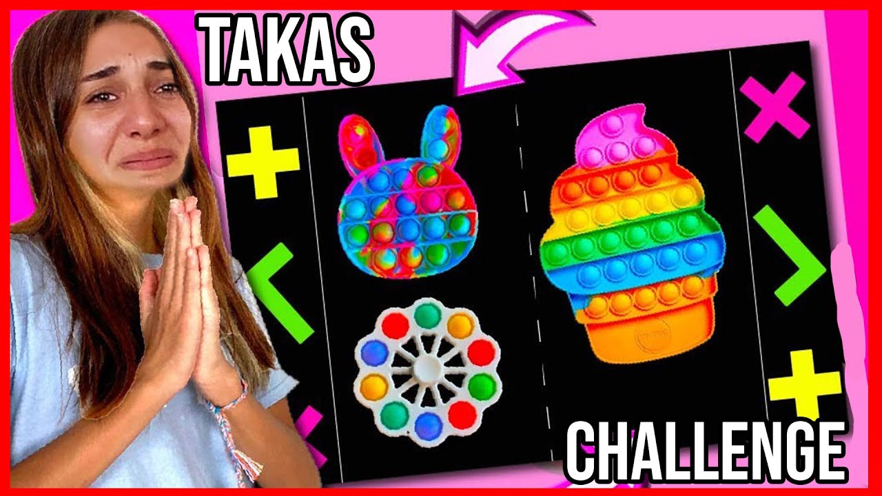 TikTok Pop it Takas Challenge vs Bebek İçin Aksesuar Fidget Pop it Trading Challenge Dobişko Tv