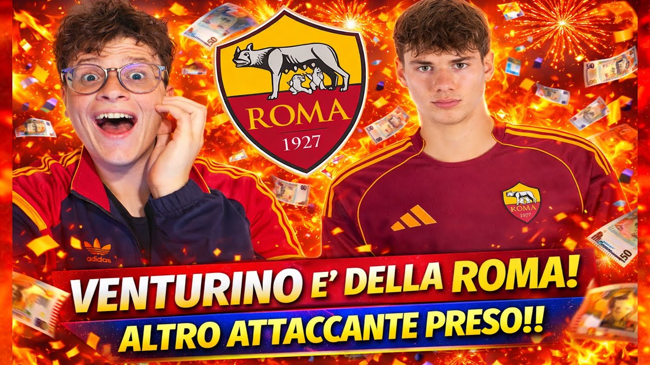 LA ROMA HA COMPRATO UN ALTRO ATTACCANTE!! UFFICIALE!! VENTURINO E' DELLA ROMA (RISCATTO: 7 MILIONI)