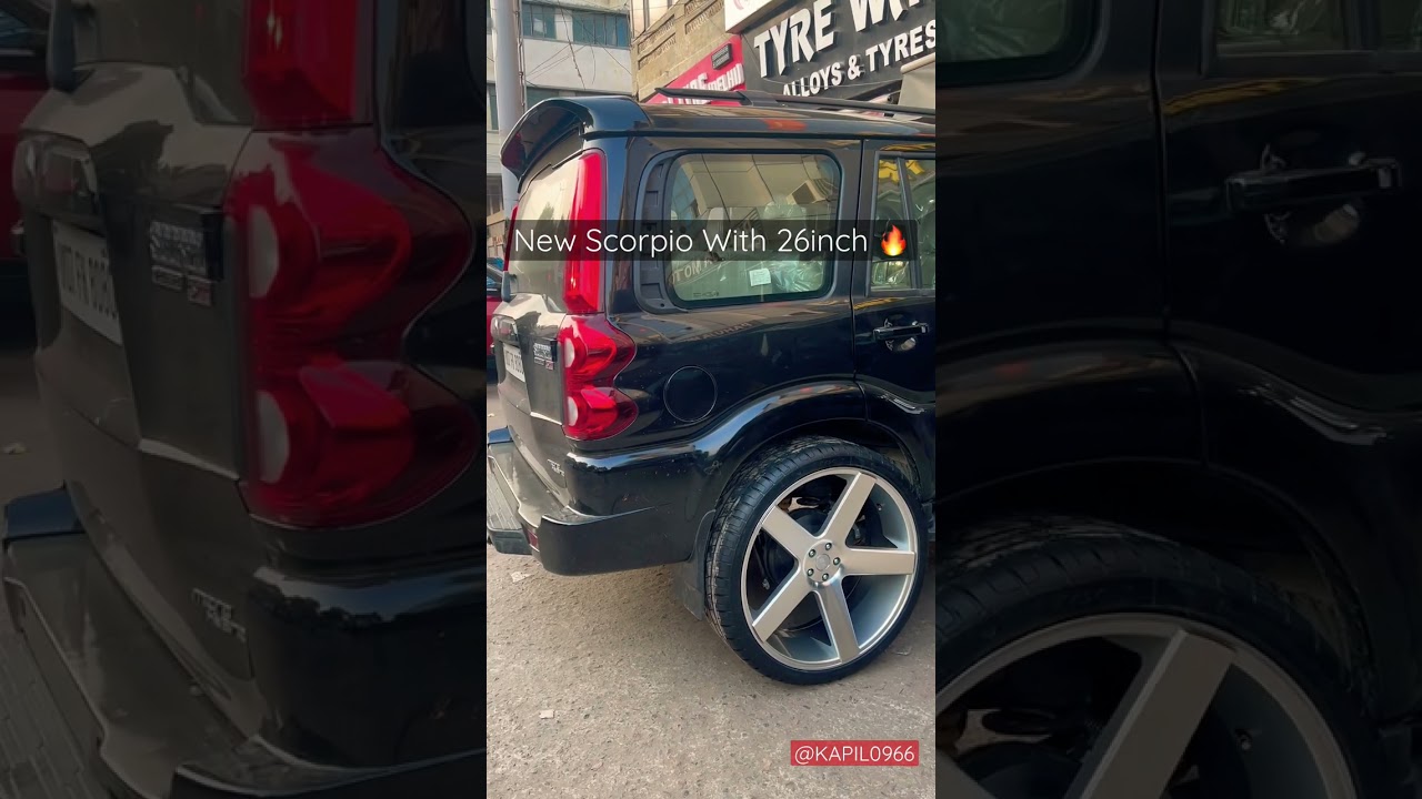 Scorpio 2022 with 26inch | Scorpio Classic | Scorpio 2022 | #shorts #scorpio #26inch #scorpio2022😈