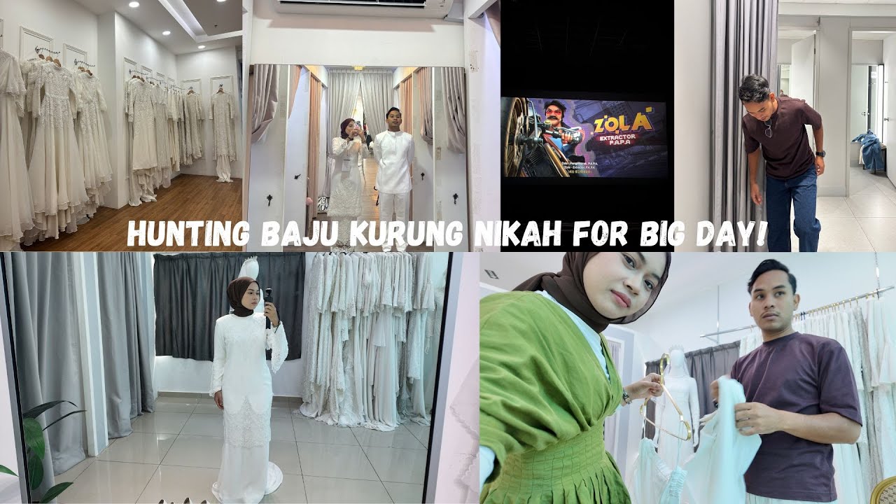 FITTING FOR OUR BIG DAY!!! PART 1🤍🤍 wedding kurungss and papazola