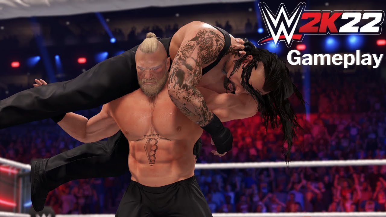 WWE 2K22 Gameplay | Brock Lesnar VS The Undertaker | 4K60