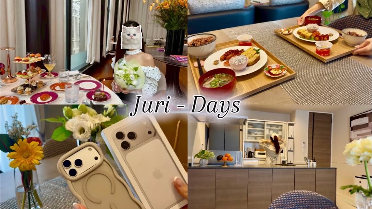 【VLOG】最新iPhone17 Pro Max 開封📱｜簡単朝ごはん＆ブルガリ銀座アフタヌーンティー🍰｜Tokyo Morning & Afternoon Vlog