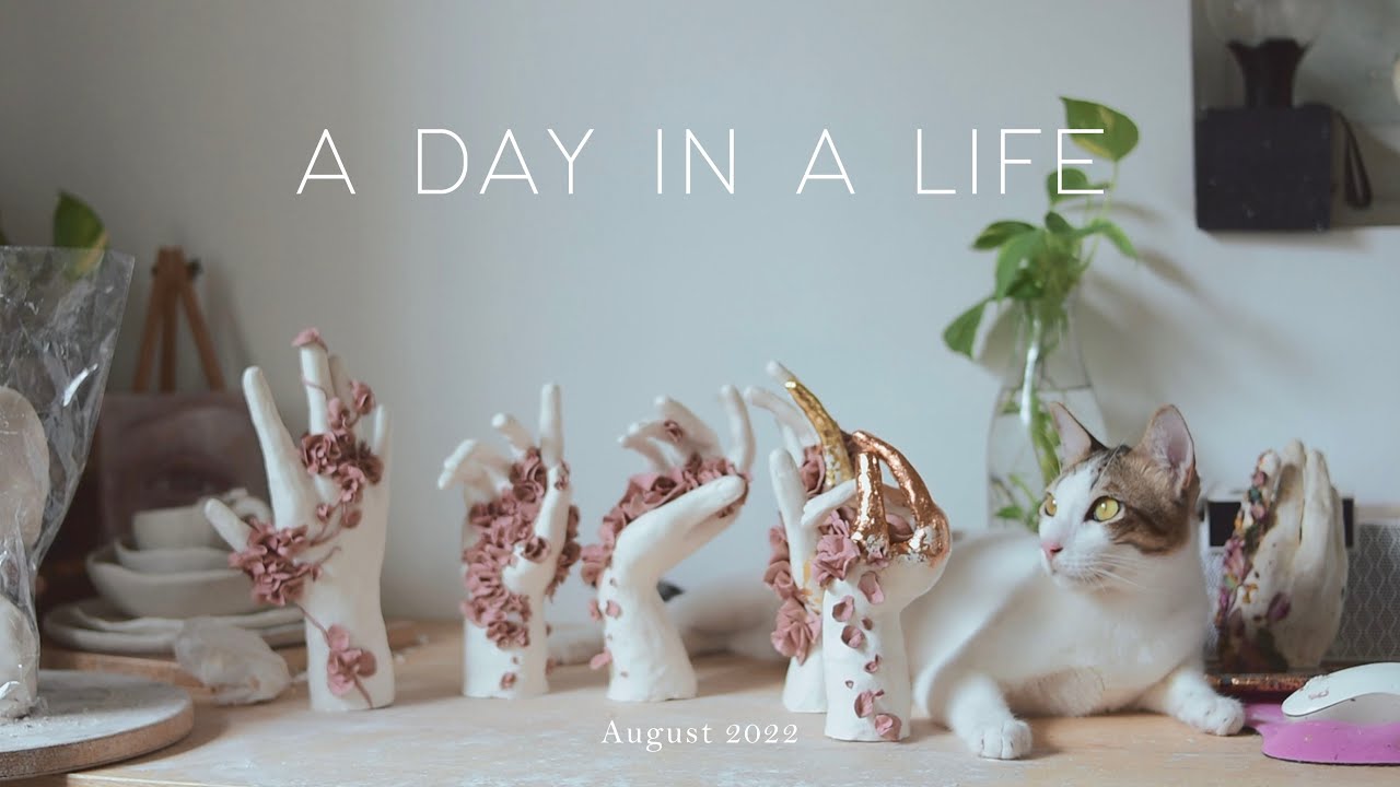 Living Alone - Artist's Solo Life, New Ceramic Pieces, My First DIY Tattoo