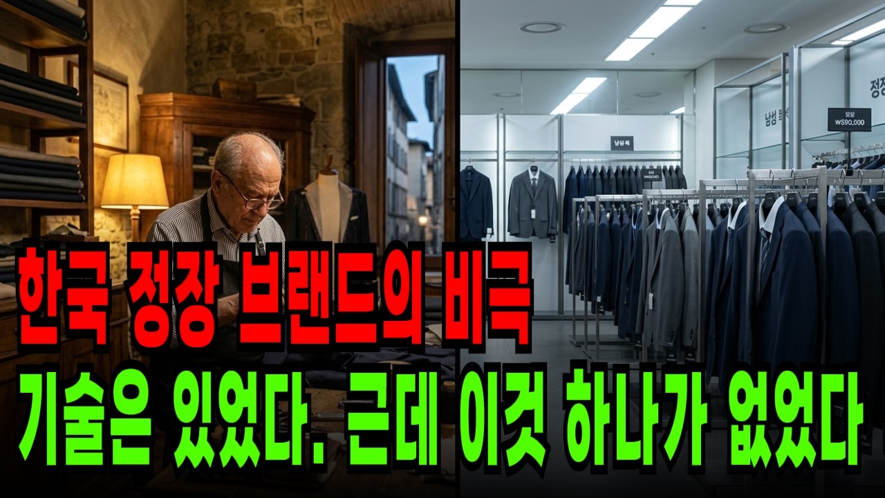 잘 만들었는데 왜 졌을까 이탈리아 명품과 한국 정장의 결정적 차이