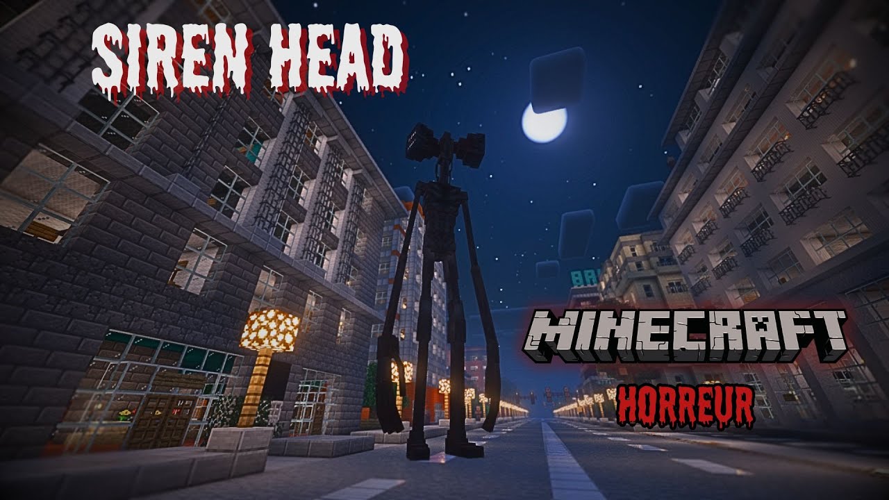 Siren Head me TRAQUE dans une IMMENSE Ville... Minecraft Horreur