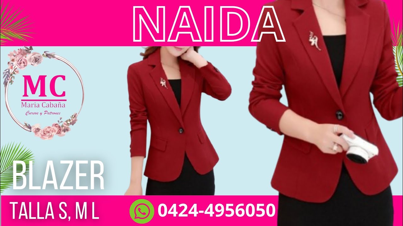 CONFECCIÓN DEL BLAZER NAIDA❤️ Patrón gratis‼️