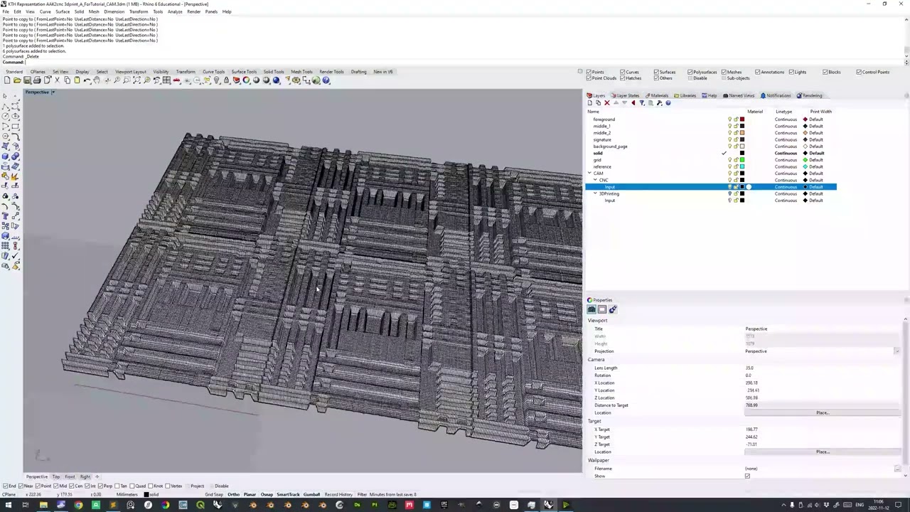 Tutorial – Preparing your models for CNC and 3D print – Representation Course Week II, Year 2, ARKIT