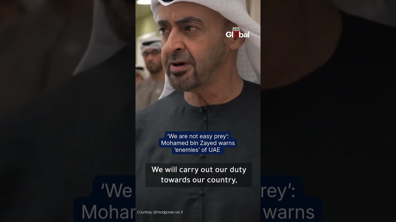 UAE President Mohamed bin Zayed Warns Adversaries, Says Nation Is Not Easy Prey
