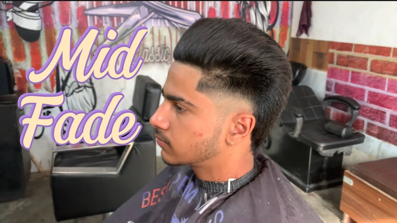 Mid fade haircut step by step full video . New trending hairstyle for men’s.