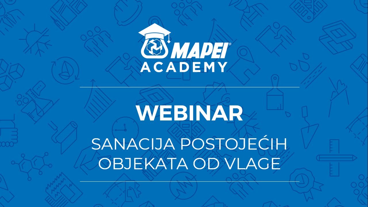 Sanacija postojećih objekata od vlage - Mapei webinar