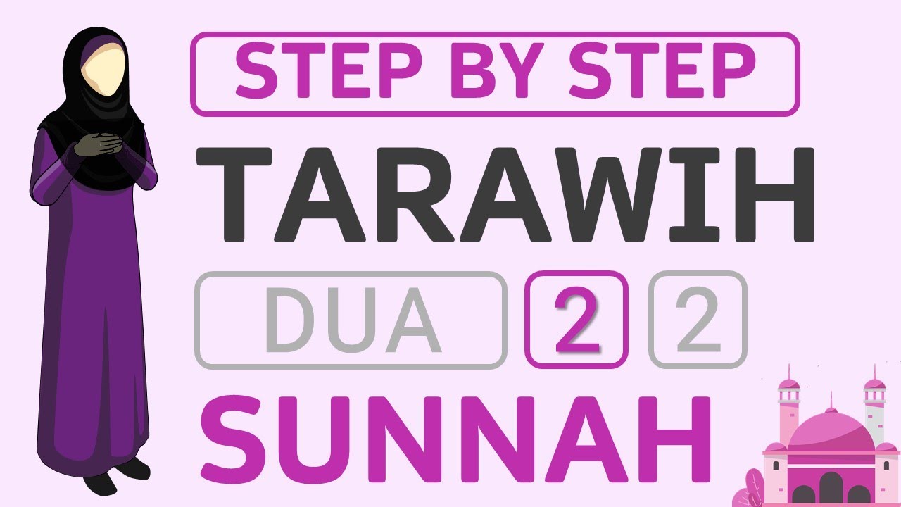 FIRST SET: TARAWIH at Home: Female Step-by-Step Beginner's Guide to 2 Rakat Sunnah Taraweeh Prayer