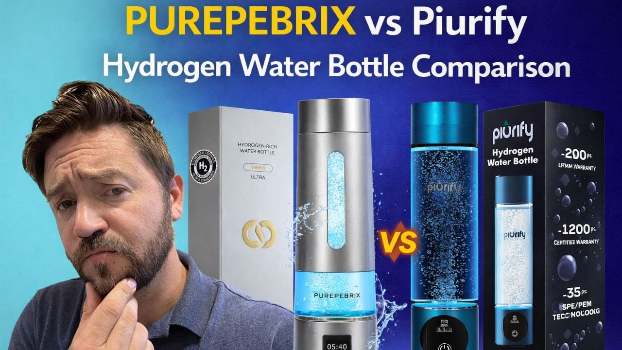 PUREPEBRIX H8000 vs Piurify: Hydrogen Water Bottle Comparison