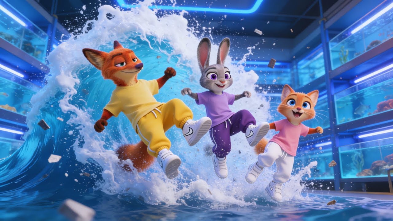 Nick & Judy vs. Scuba Geckos! Underwater Trap | Zootopia 2: Deep Dive (4K AI)