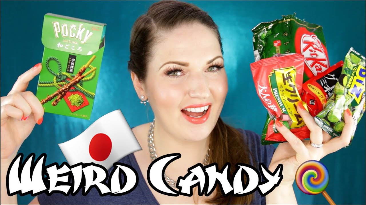 JAPANESE CANDY CHALLENGE!! Trying Unusual Snacks from Japan