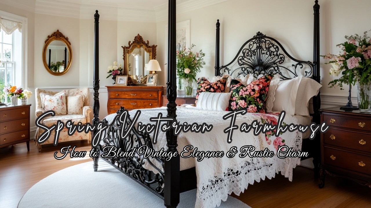 Spring Victorian Farmhouse Decor | How to Blend Vintage Elegance & Rustic Charm 🌿🏡