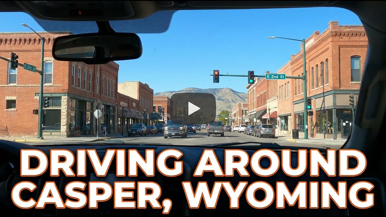 Driving around Casper, Wyoming