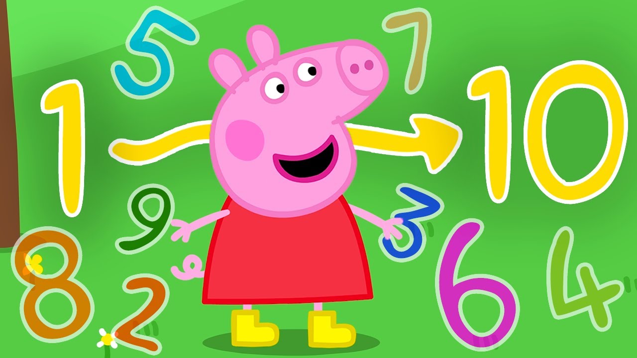 Contando até dez com Peppa Pig | A Canção da Contagem | Peppa Pig Canciones Para Niños