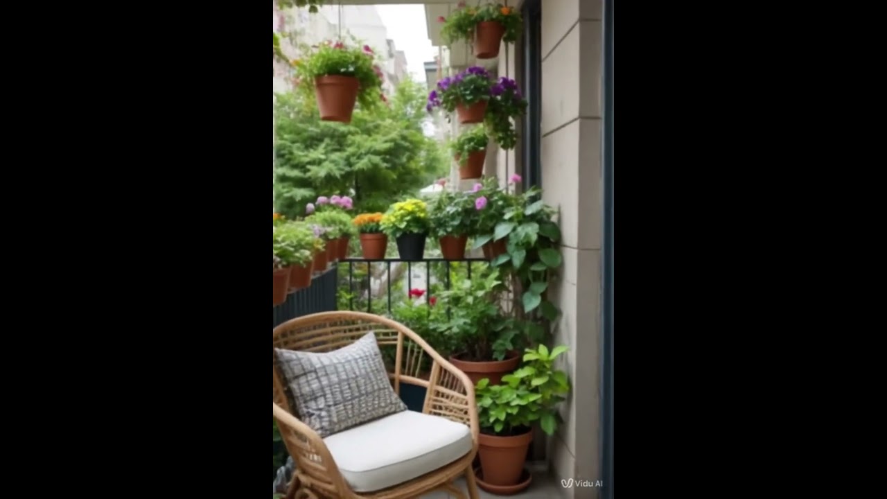 Tree Plantation Decor Ideas for Balcony Spaces | Small Outdoor Garden Vibe 🌿 #shorts