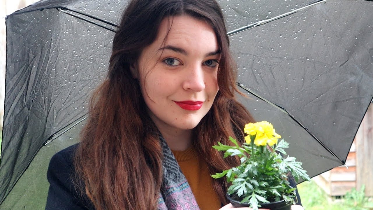 ASMR Close to You Under an Umbrella 🌦 ☂️ Rain, Face Touching, Ear Cupping [Binaural]