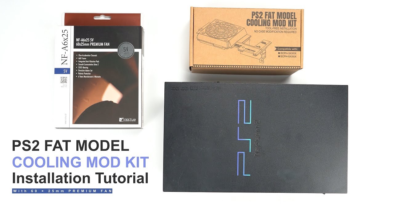 Upgrade your PS2 Fan, no soldering! | Experience whisper-quiet cooling like never before.