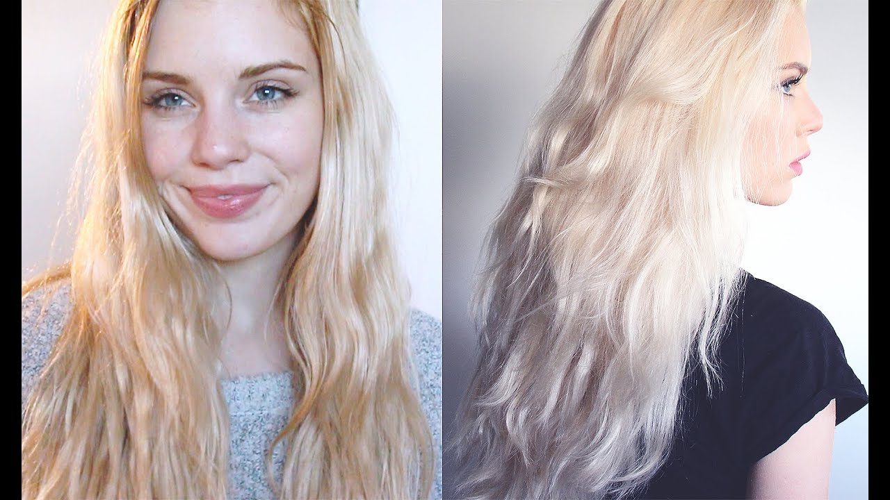 Brassy Blonde to Icy Platinum tutorial