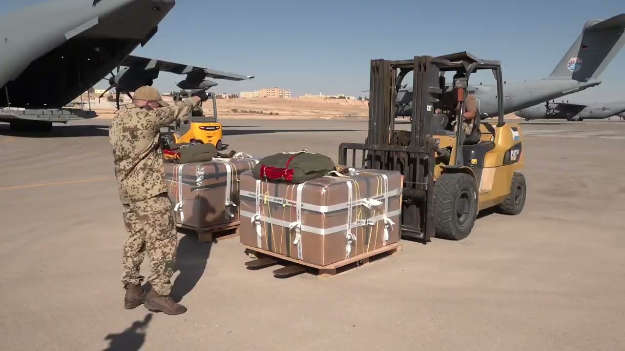 Germany Military Aid Drop over Gaza