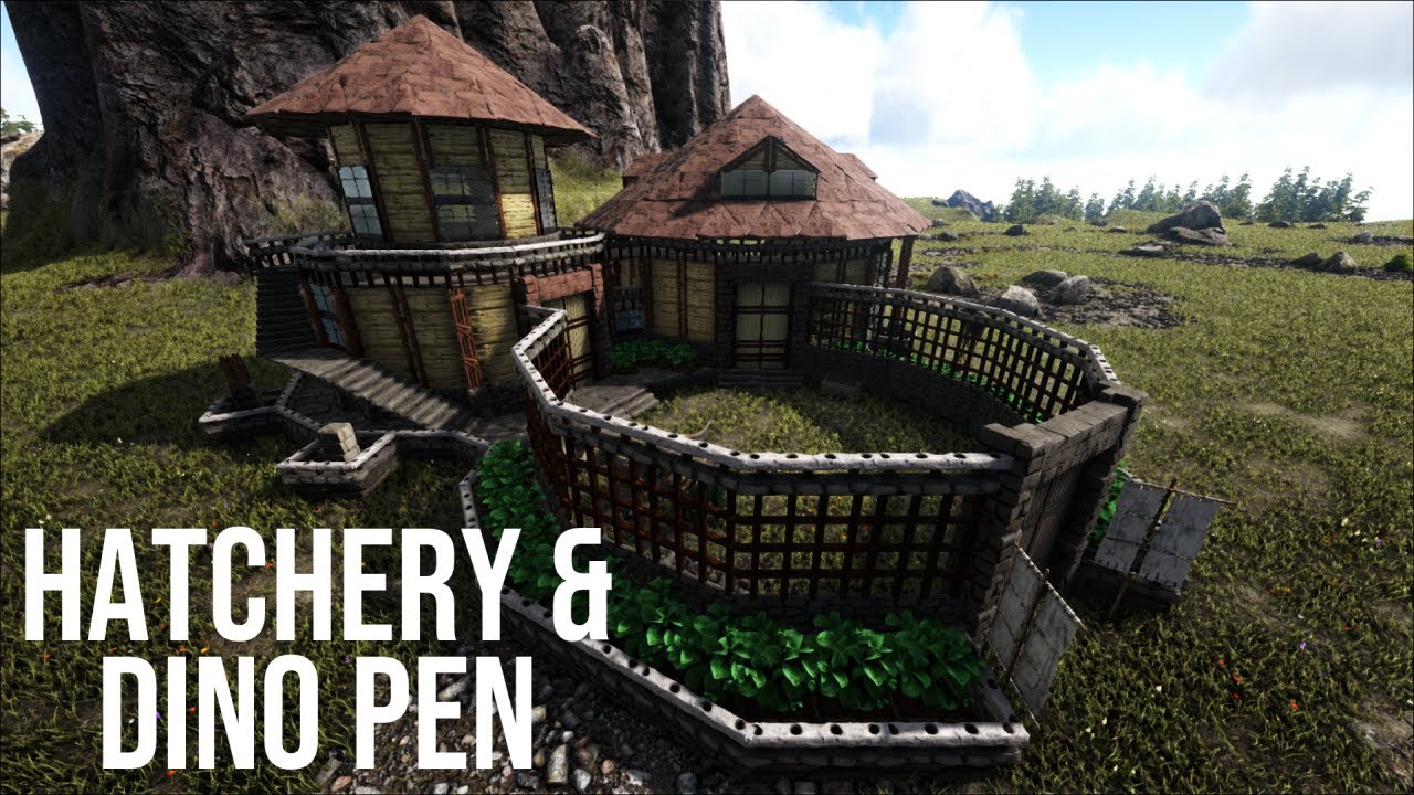 Ark Survival Evolved: Hatchery & Breeding with Dino Pen Speed Build