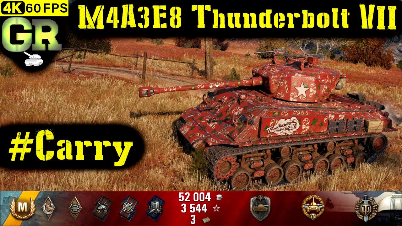 World of Tanks M4A3E8 Thunderbolt VII Replay - 6 Kills 3.3K DMG(Patch 1.4.1)