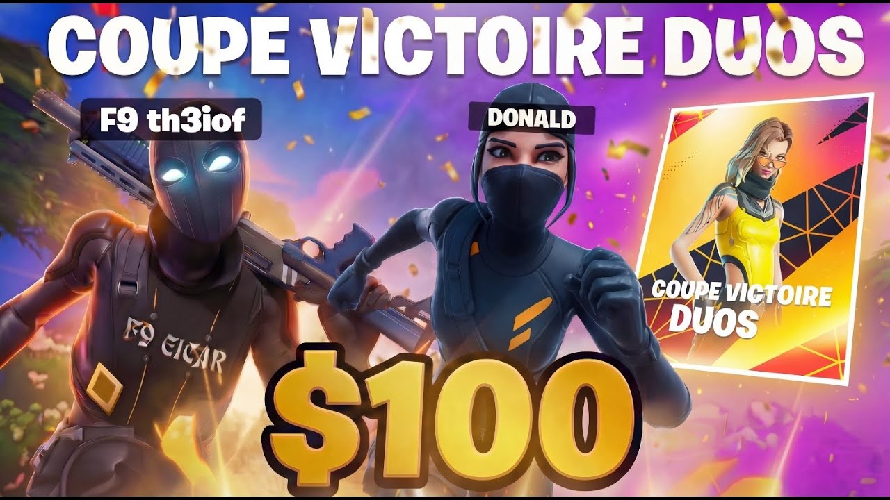 How I Earned 100$ In VICTORY Duo Cash Cup 🏆 (ft. donald) | Th3ioF