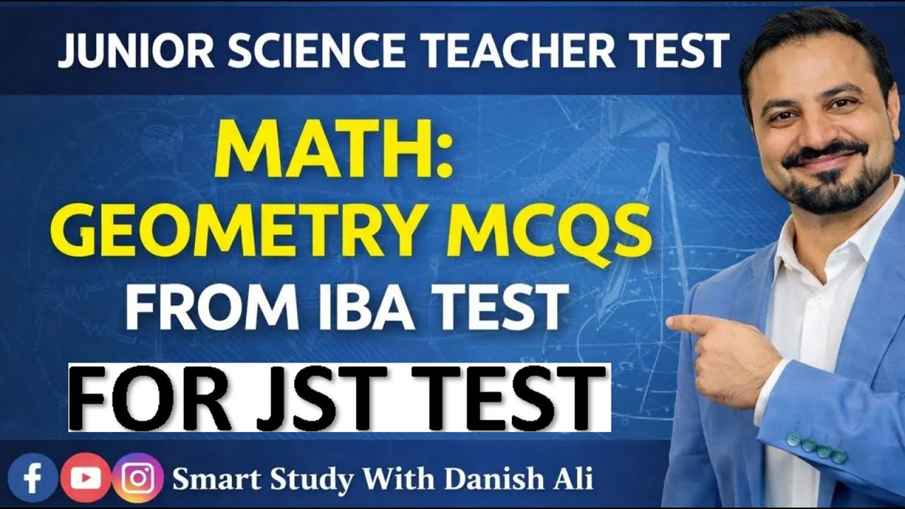 Math | Geometry | Important mcqs | IBA STS | JST BPS 14 | Junior Science Teacher 