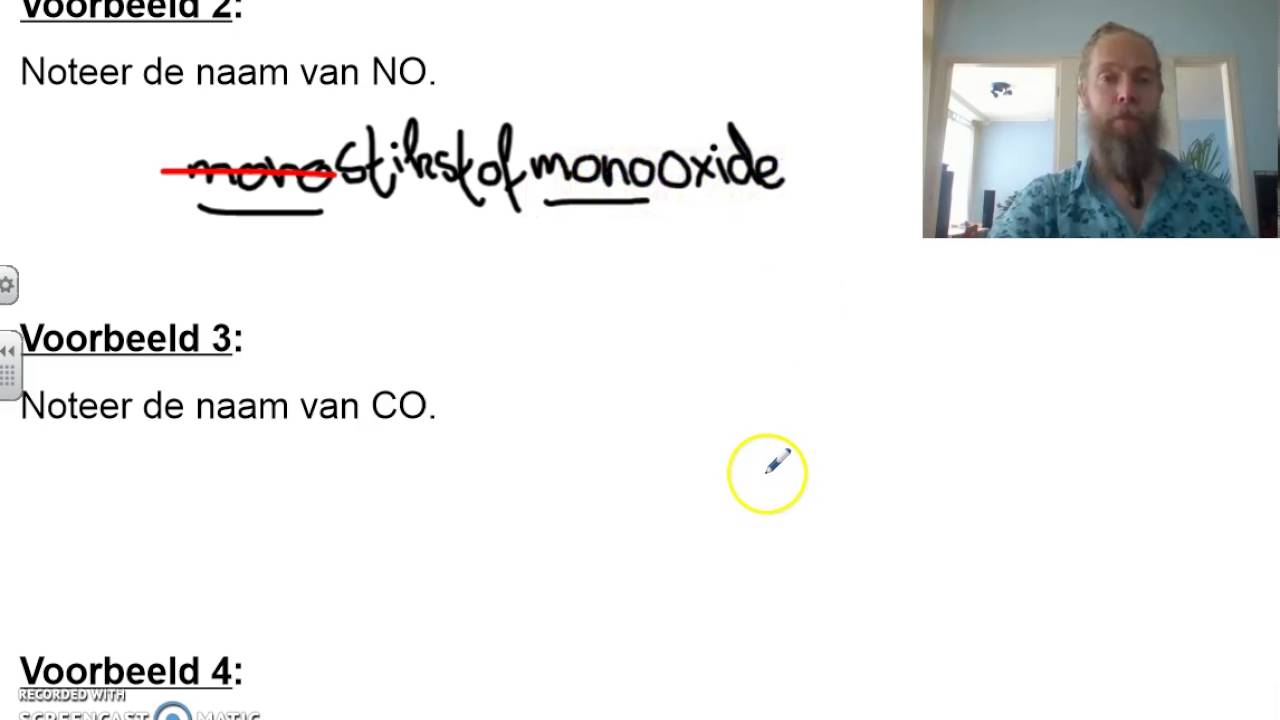 Filmpje 5: Naamgeving moleculaire verbindingen
