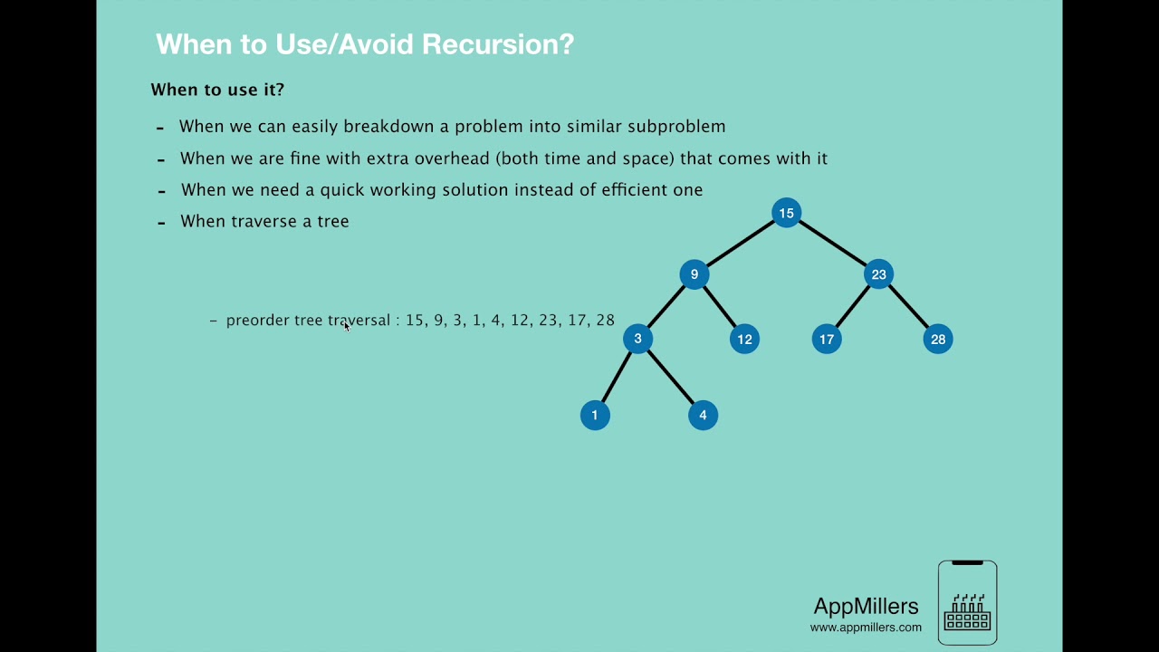 When to use/avoid Recursion?