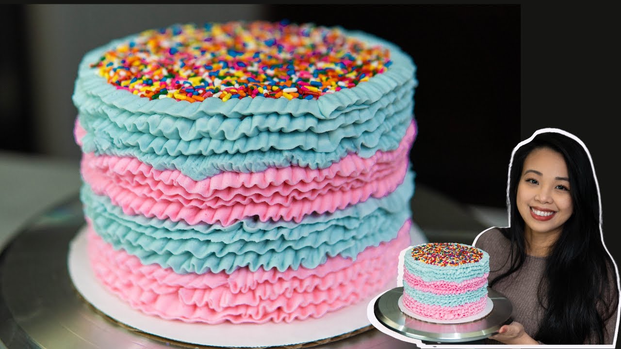 How To Make A Surprise Gender Reveal Cake | Pi&ntilde;ata Cake Tutorial