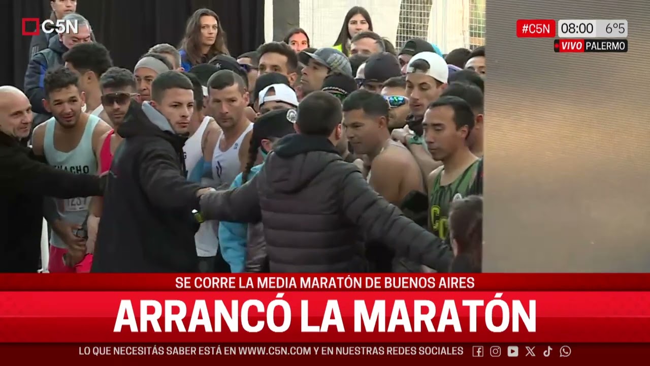 SE CORRE la MEDIA MARATÓN de BUENOS AIRES 2025