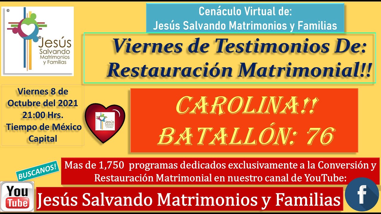 Testimonios De: Restauración Matrimonial, Carolina!! Batallón: 76!!