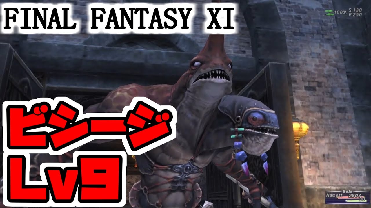【FF11】Lv9ビシージに空爆と百烈拳で立ち向かう！＿＿カッパのヴァナ・ディール生活