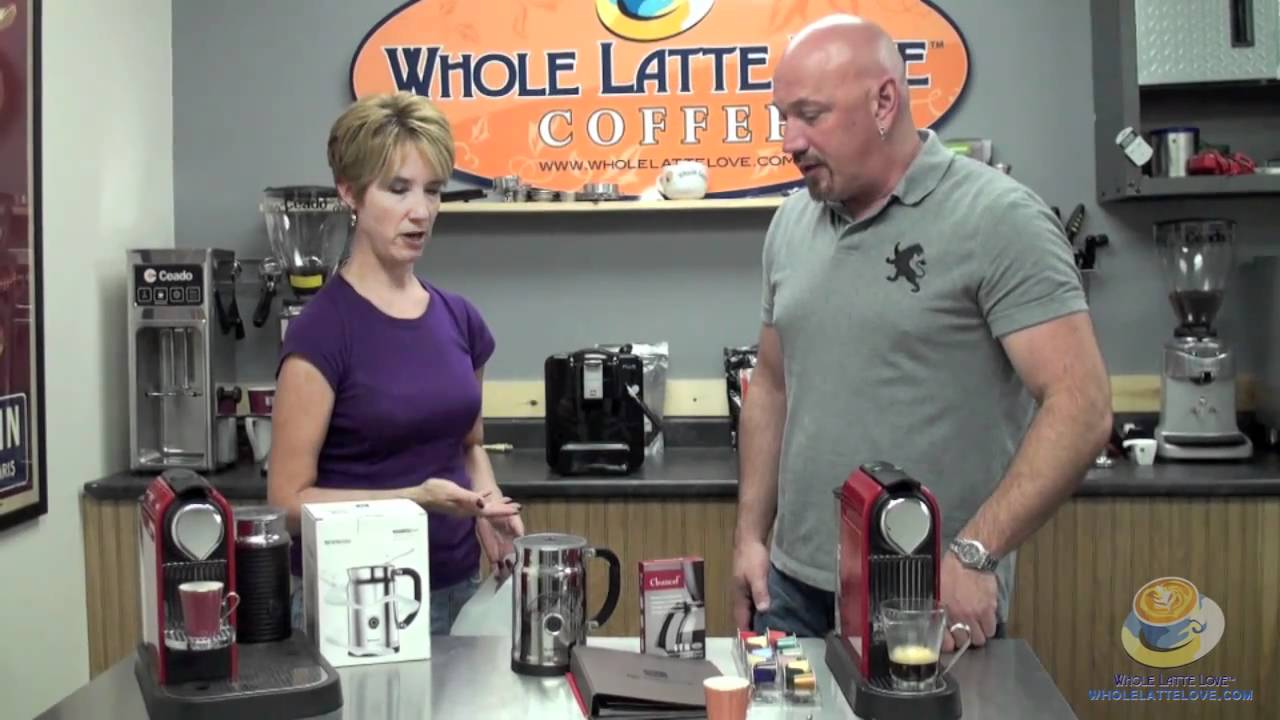 Nespresso CitiZ Espresso Machine and Aeroccino Plus milk frother